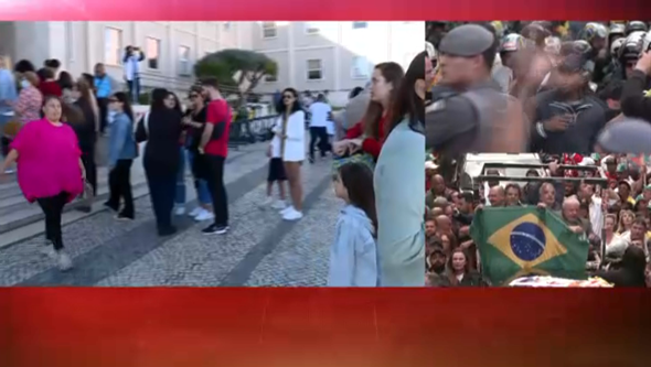 "Está a ser uma bonita festa da democracia": Brasileiros fazem fila para votar em Lisboa na abertura das urnas 