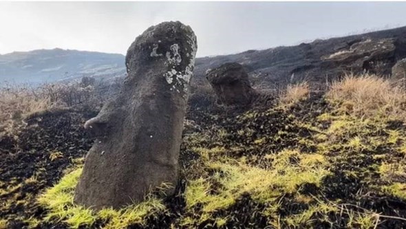 Incêndio provoca danos "irreparáveis" nas famosas estátuas da Ilha da Páscoa