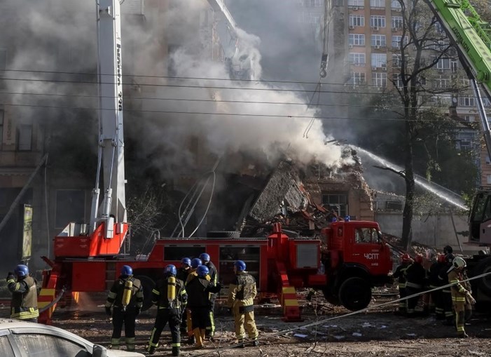 Bombardeamentos em Kiev