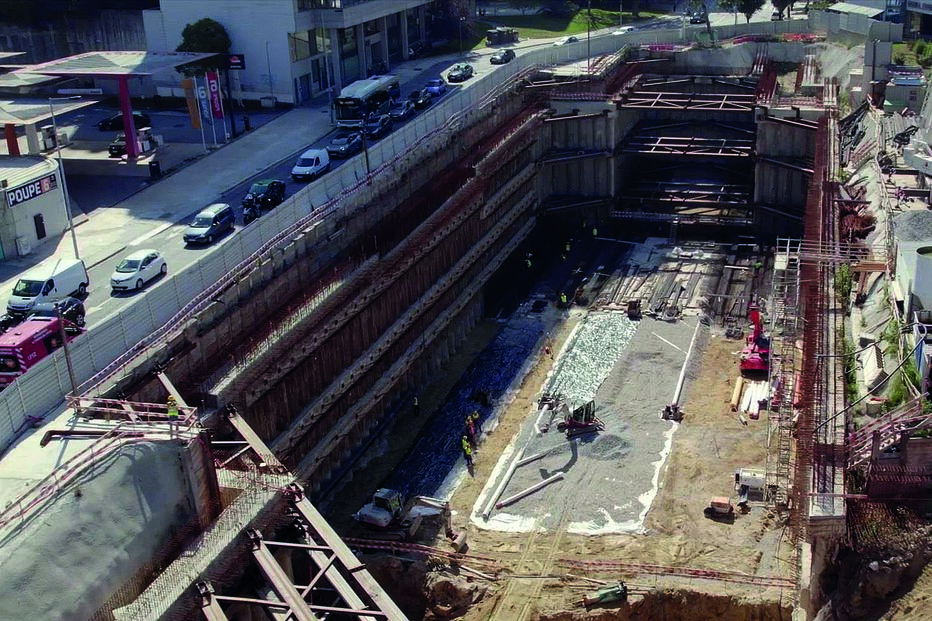 Obras da linha rosa do metro do Porto 