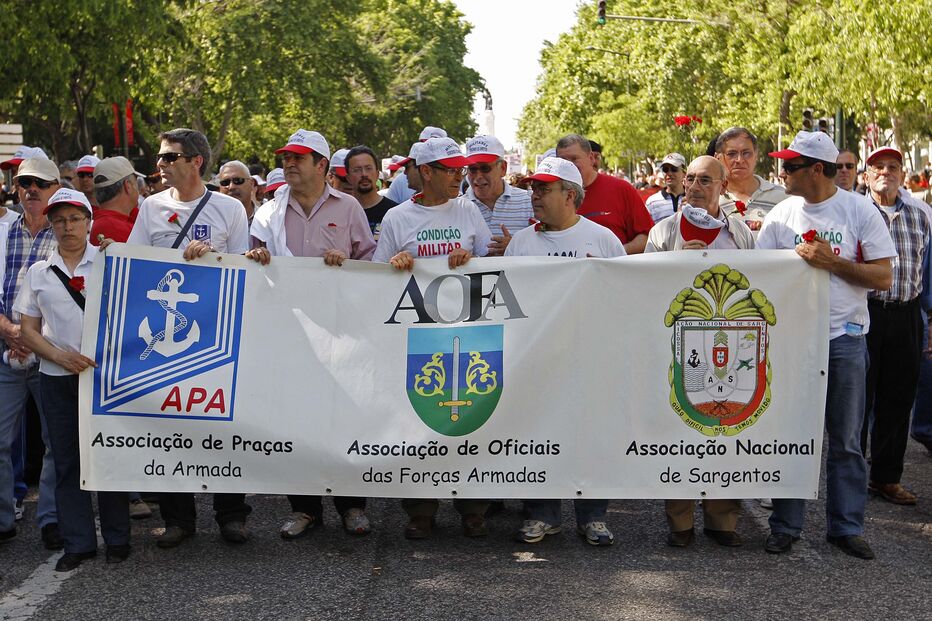 Associações, militares, salários