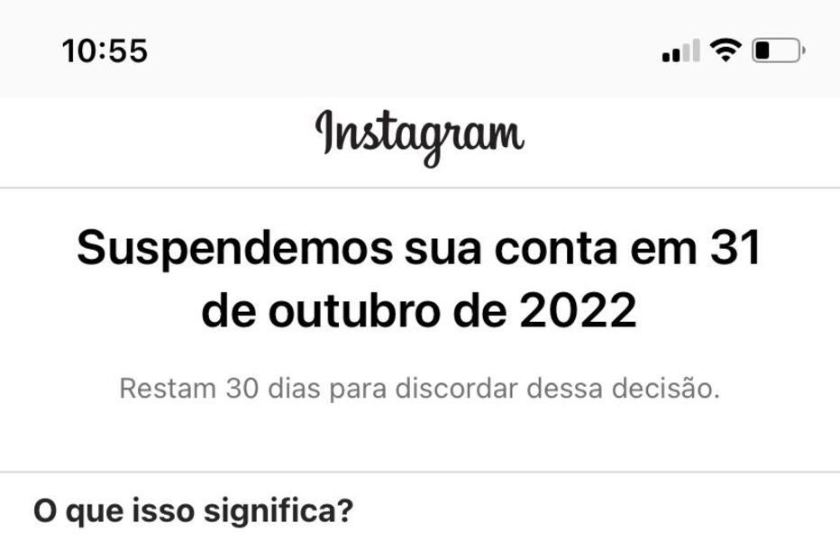 Falha Instagram 