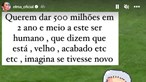 "Querem dar 500 milhões... a este ser humano que dizem que está velho": Elma Aveiro defende Ronaldo