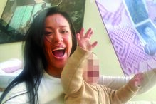 Ana Moura com a filha Emília