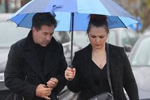 Familiares e amigos no funeral do DJ Eddie Ferrer