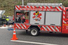Despiste de carro em Oliveira de Azeméis