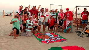 "Andava nu se fosse campeão do Mundo": Grupo de portugueses apoiam seleção no Qatar
