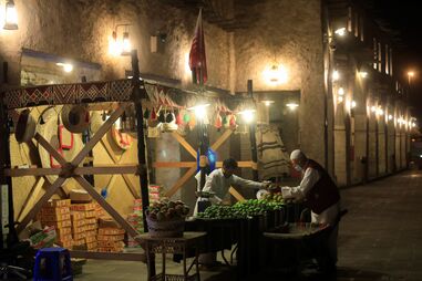 Mercado no Qatar
