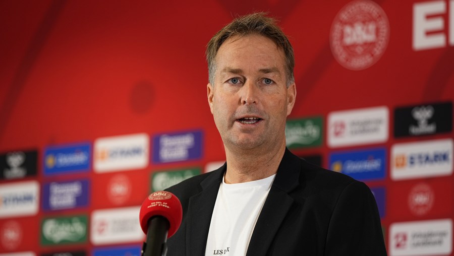 Kasper Hjulmand; Treinador da seleção da Dinamarca