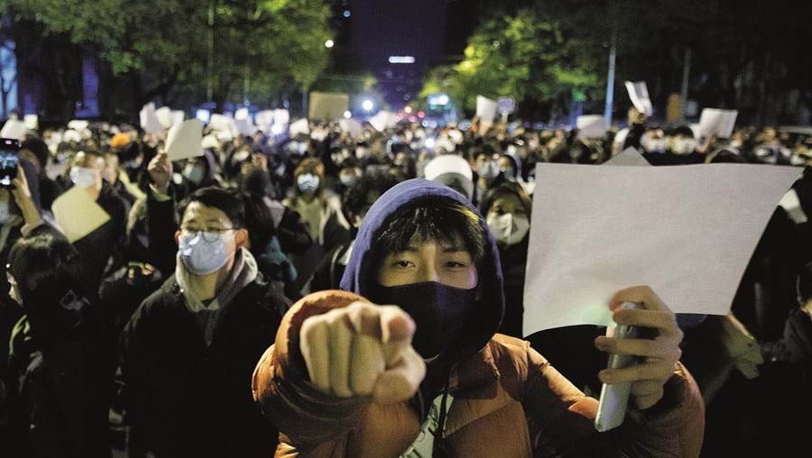 Protestos na China