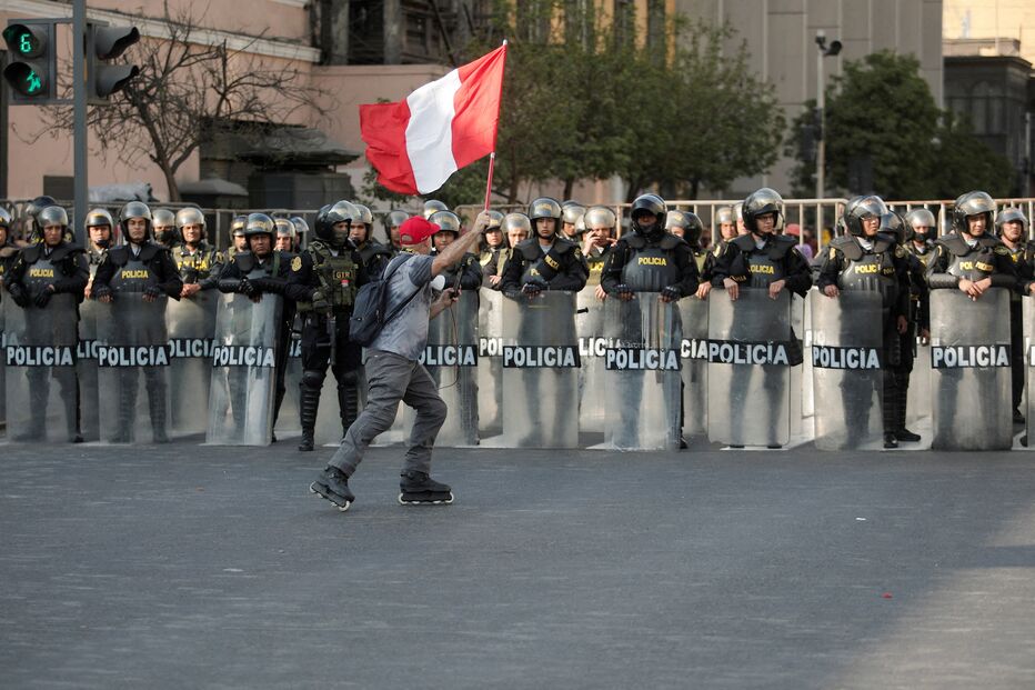 Protestos contra o Presidente do Peru