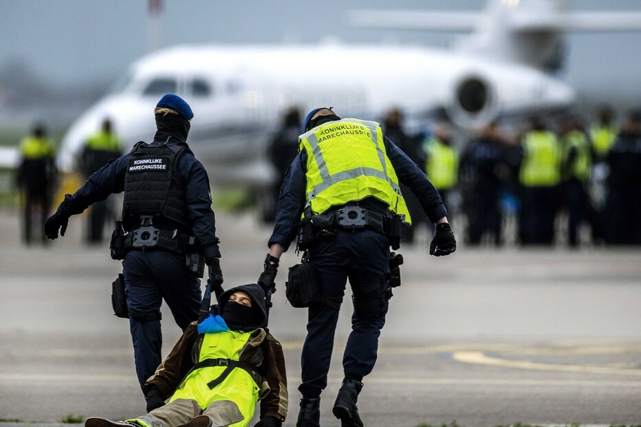 Manifestação Aeroporto Schiphol