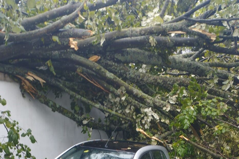 Mau tempo provoca estragos em Alto de Santo Amaro