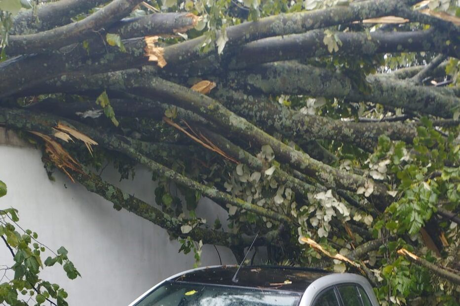 Mau tempo provoca estragos em Alto de Santo Amaro