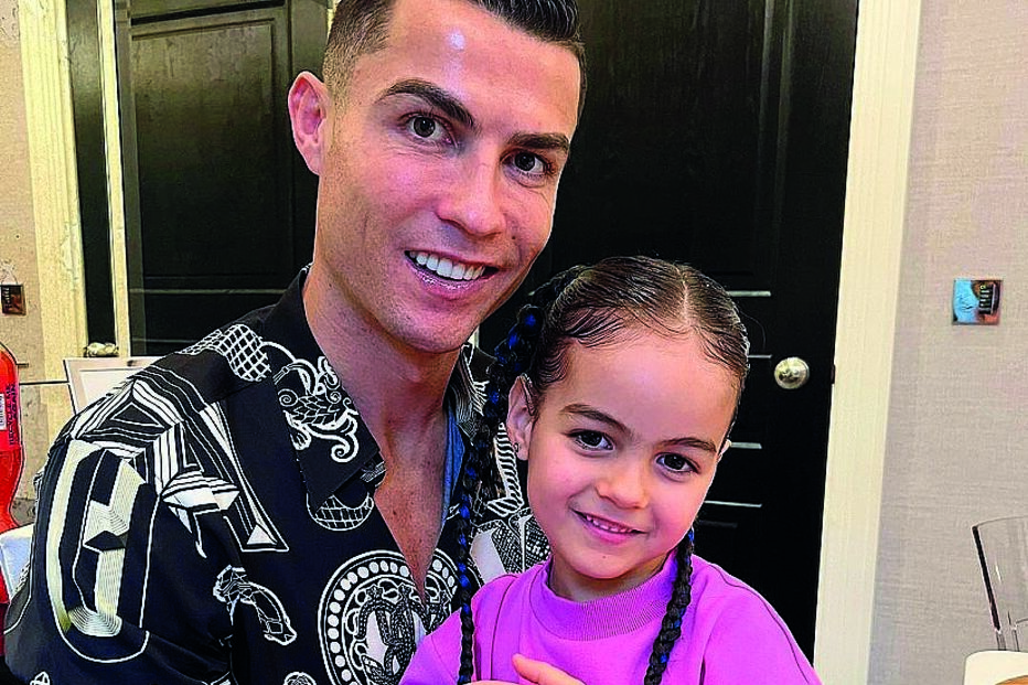 Cristiano Ronaldo e a filha