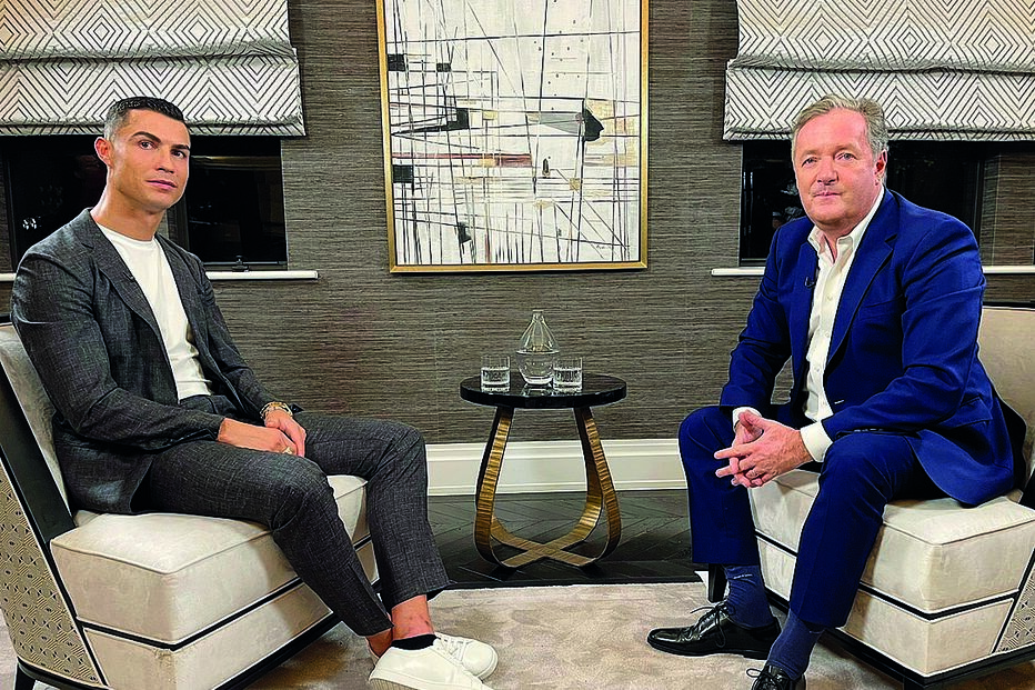 Cristiano Ronaldo foi entrevistado por Piers Morgan