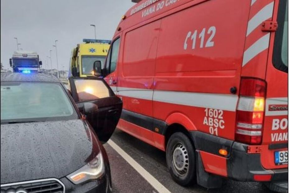 Bebé e mulher feridas numa colisão em Viana do Castelo
