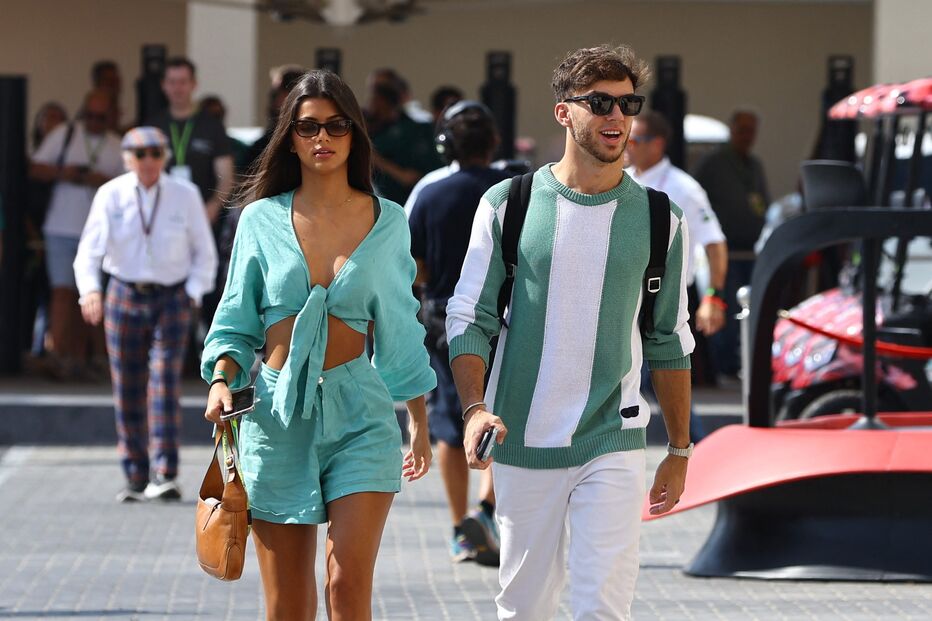 Pierre Gasly e Francisca Cerqueira Gomes