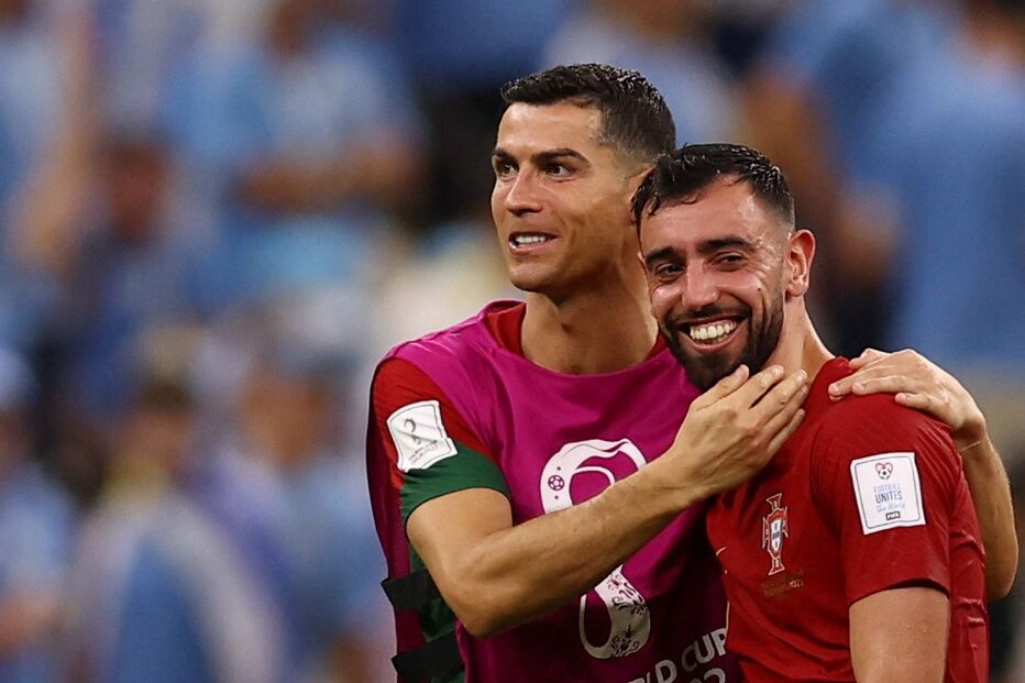 Cristiano Ronaldo e Bruno Fernandes