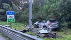 Idoso gravemente ferido em despiste de carro na A4, sentido Porto-Amarante