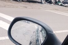 Viaturas danificadas