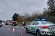 Três feridos depois de um despite de carro em Aveiro