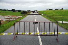 Estrada colapsou em Monforte