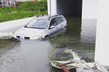 inundações, garagem, mau tempo 