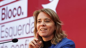 Catarina Martins, cabeça de lista do Bloco de Esquerda às eleições europeias, em entrevista no Grande Jornal
