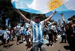 Adeptos da Argentina