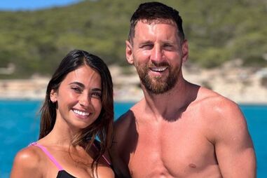 Messi, Antonella Roccuzzo, Inès Rau, Mbappé 