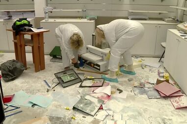 Escola vandalizada em Oeiras