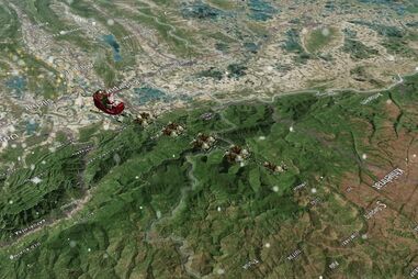 Trajeto do Pai Natal