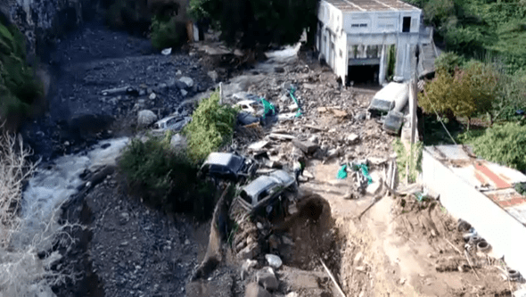 Imagens drone mostram destruição causada pelas cheias em Fanhões
