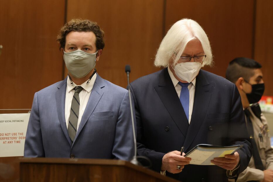 Danny Masterson no Tribunal Superior de Los Angeles, Califórnia, EUA em 2020