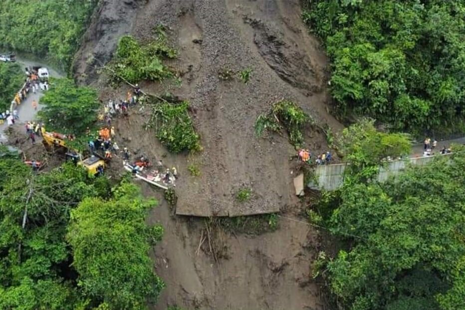 Deslizamento de terras em Risaralda