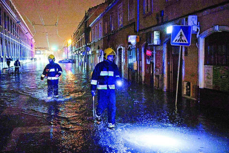Mau tempo em Lisboa