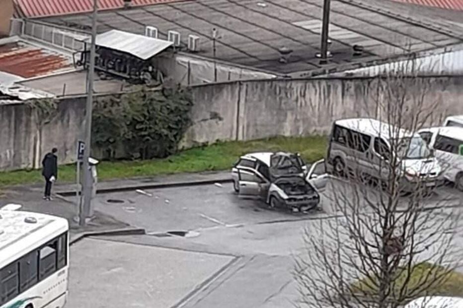 Incêndio carro São João da Madeira