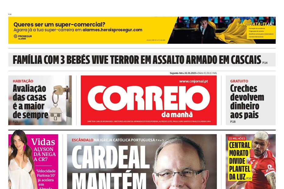 Correio da Manhã, capas, jornal