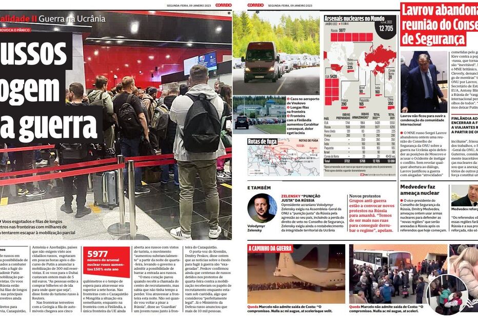 Correio da Manhã, capas, jornal