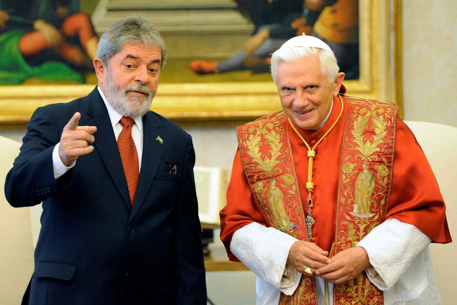 Papa Bento XVI e Lula da Silva