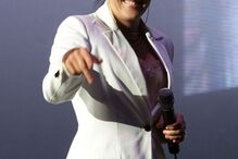 Lisa Marie durante um concerto em agosto de 2002