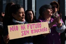 Professores de Palmela desfilaram pela dignificação das carreiras e da escola pública