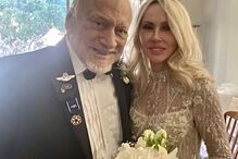 Astronauta Buzz Aldrin e a noiva