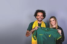 Fábio Martins e a mulher Raquel