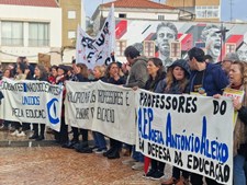 Greve dos professores em Portimão 