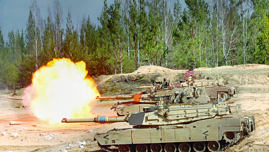 Os M1 Abrams norte-americanos são considerados os carros de combate mais avançados do Mundo