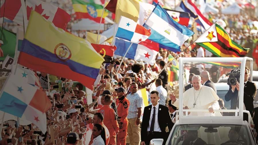 Papa Francisco, na Jornada Mundial da Juventude do Panamá, em janeiro de 2019
