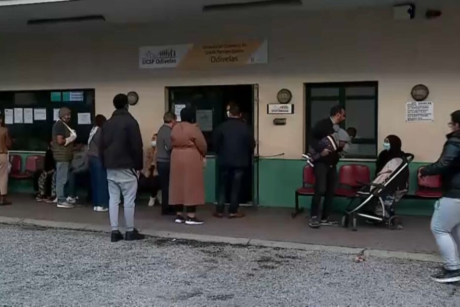 Centro de saúde de Odivelas com constragimentos