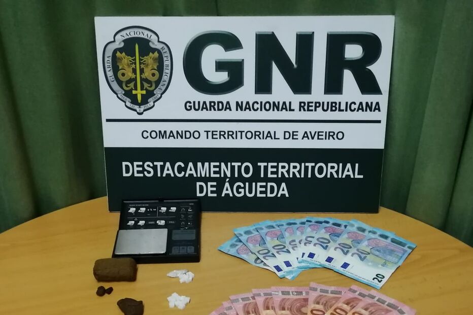 Homem de 27 anos detido por tráfico de droga em Águeda